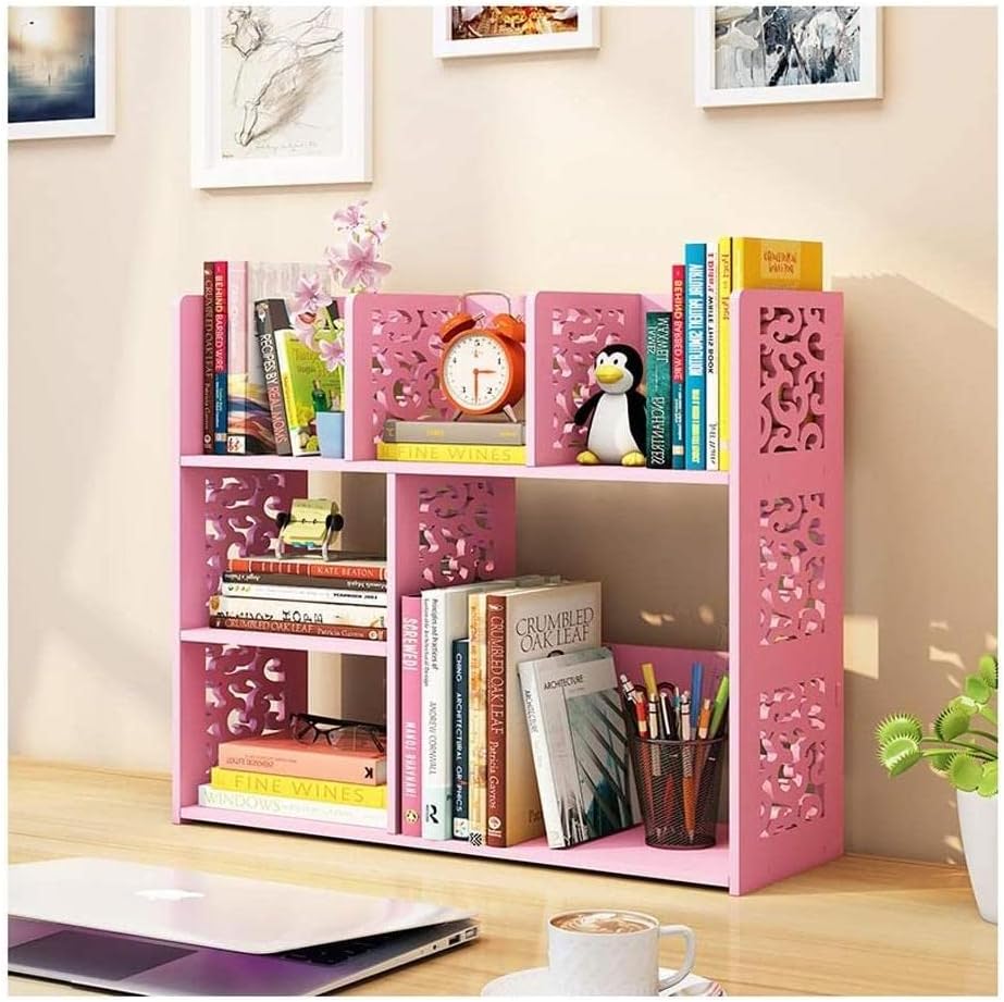 本棚・収納ラック防塵＆移動可能な多機能シェルフ2層 4本セット 書棚